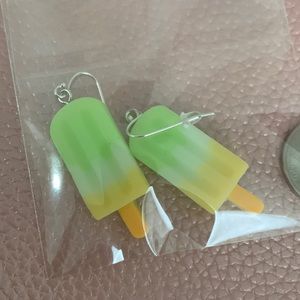 Popsicle earrings on Sterling silver hook